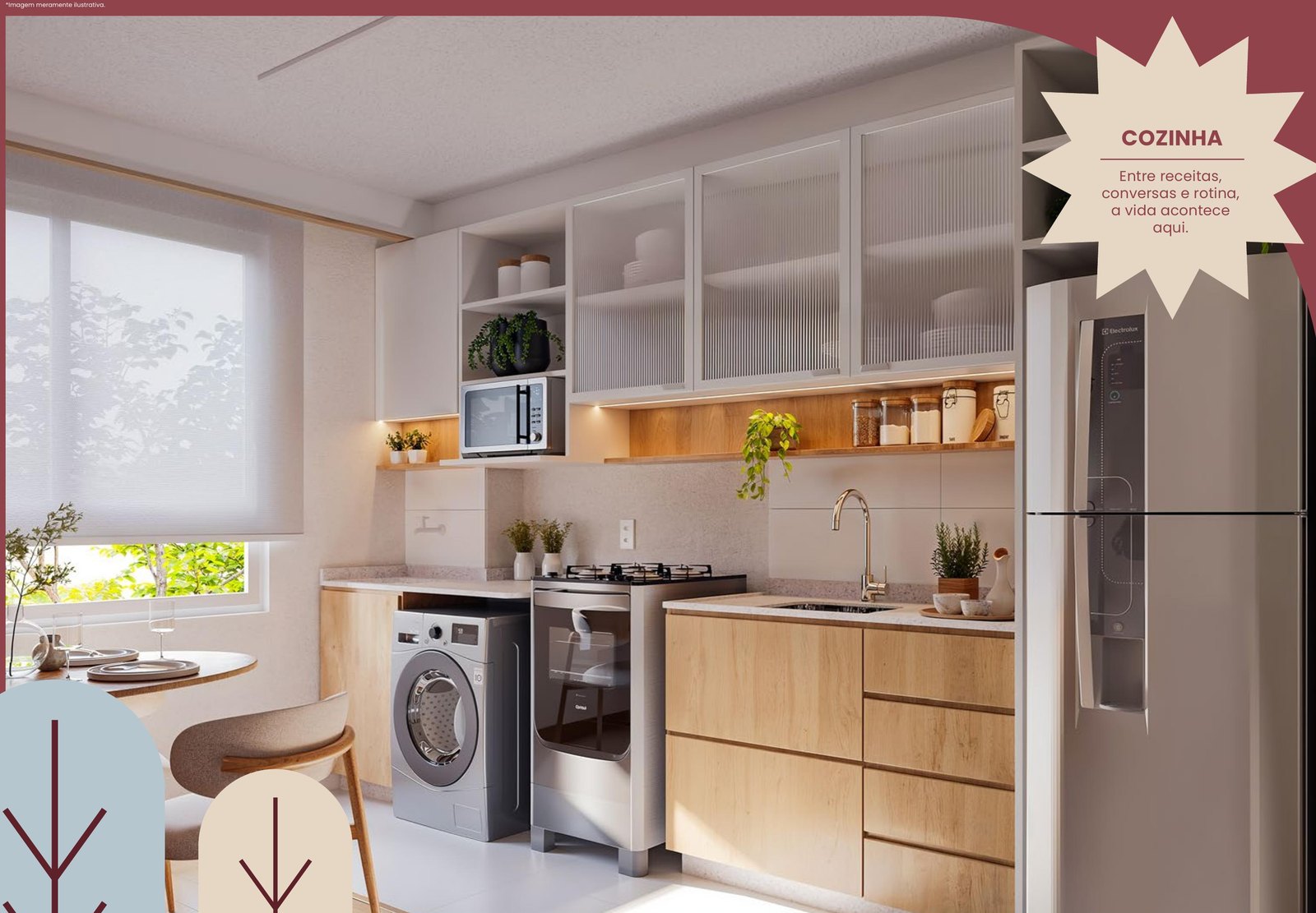 Cozinha do apartamento